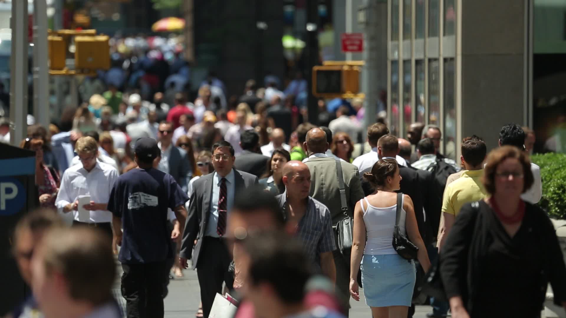crowd-commuter-business-people-walking-footage
