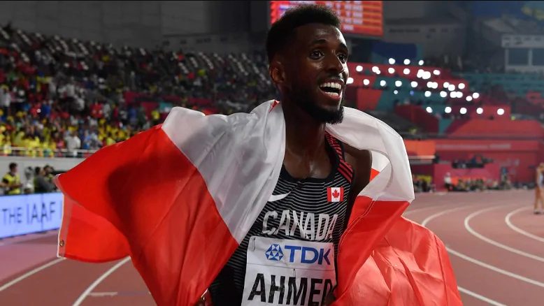 محمد احمد- دونده کانادایی در مسابقات دوحه قطر