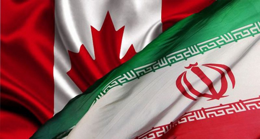 پرچم های ایران و کانادا