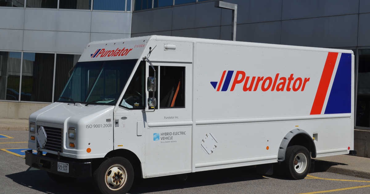 ماشین حمل بسته شرکت Purolator