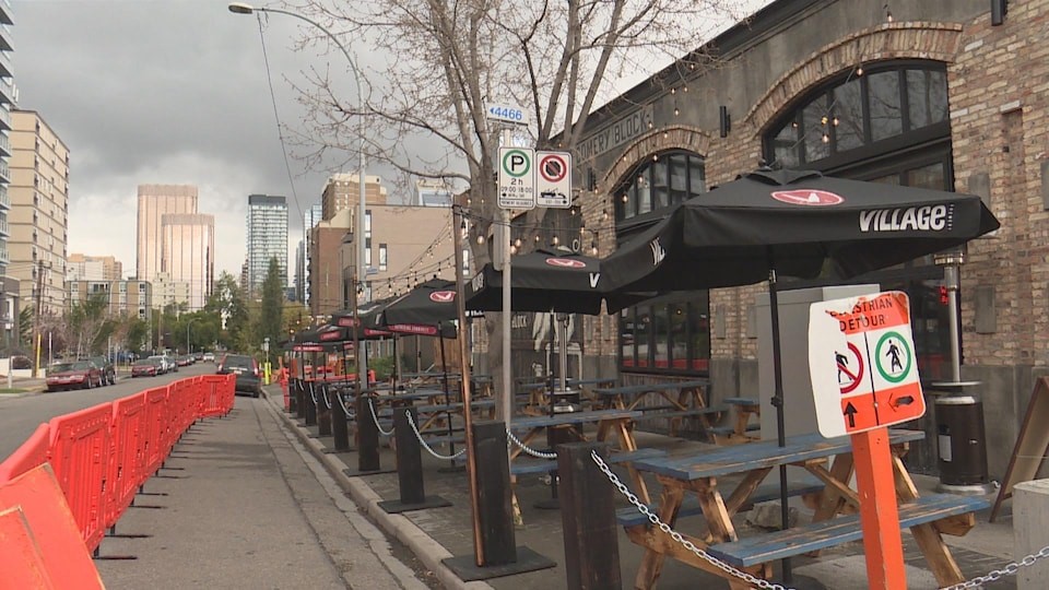 مشكل رستوران‌‌ها در زمستان- تراس یک رستوران در فصل سرد