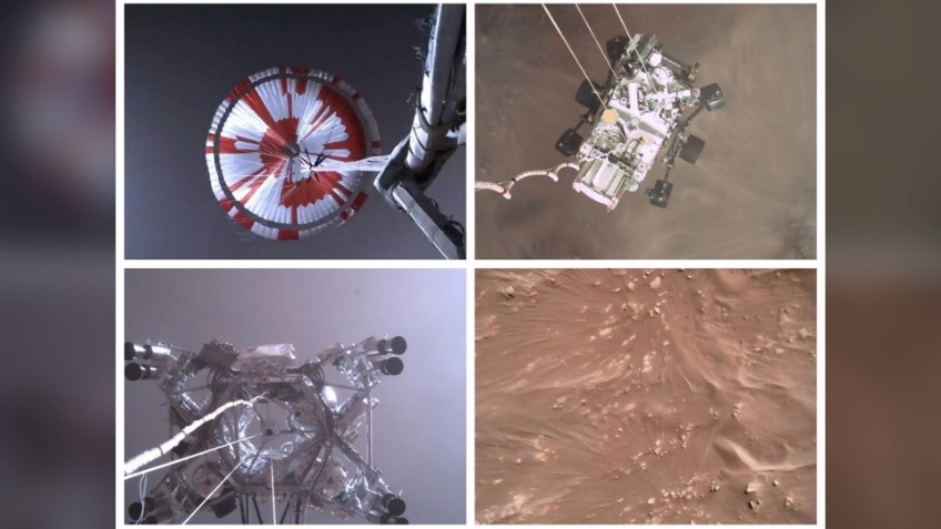 ثبت لحظه فرود کاوشگر ناسا در مریخ