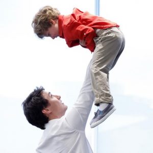 جاستین ترودو و پسرش