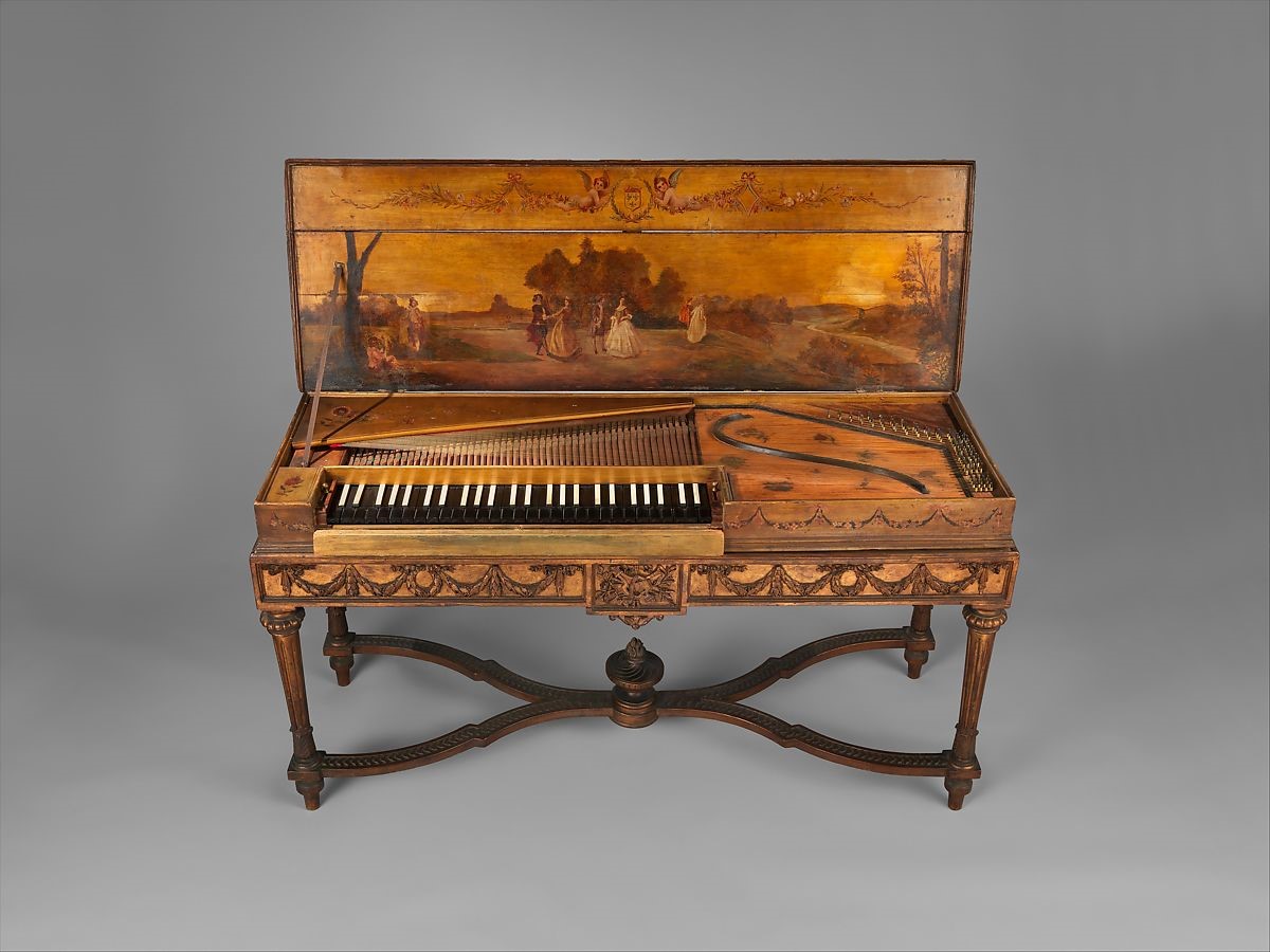 پیانو- کلاویکورد ساخته شده توسط کریستین کینترینگ متعلق به سال 1763