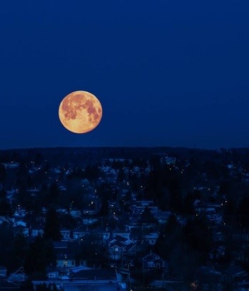 ماه کامل- آسمان شب