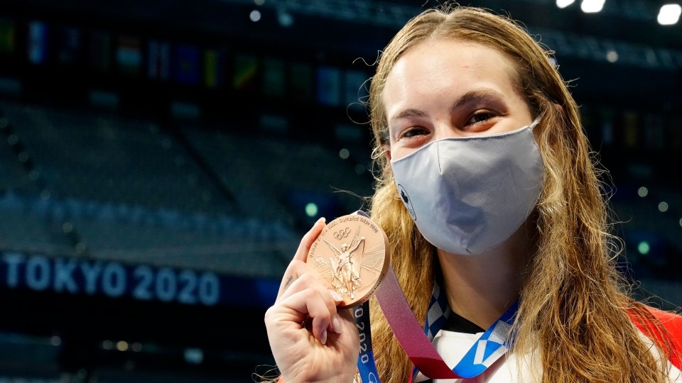 شناگر کانادایی برنده مدال برنز شنای مختلط