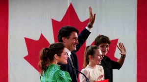 ترودو به همراه خانواده