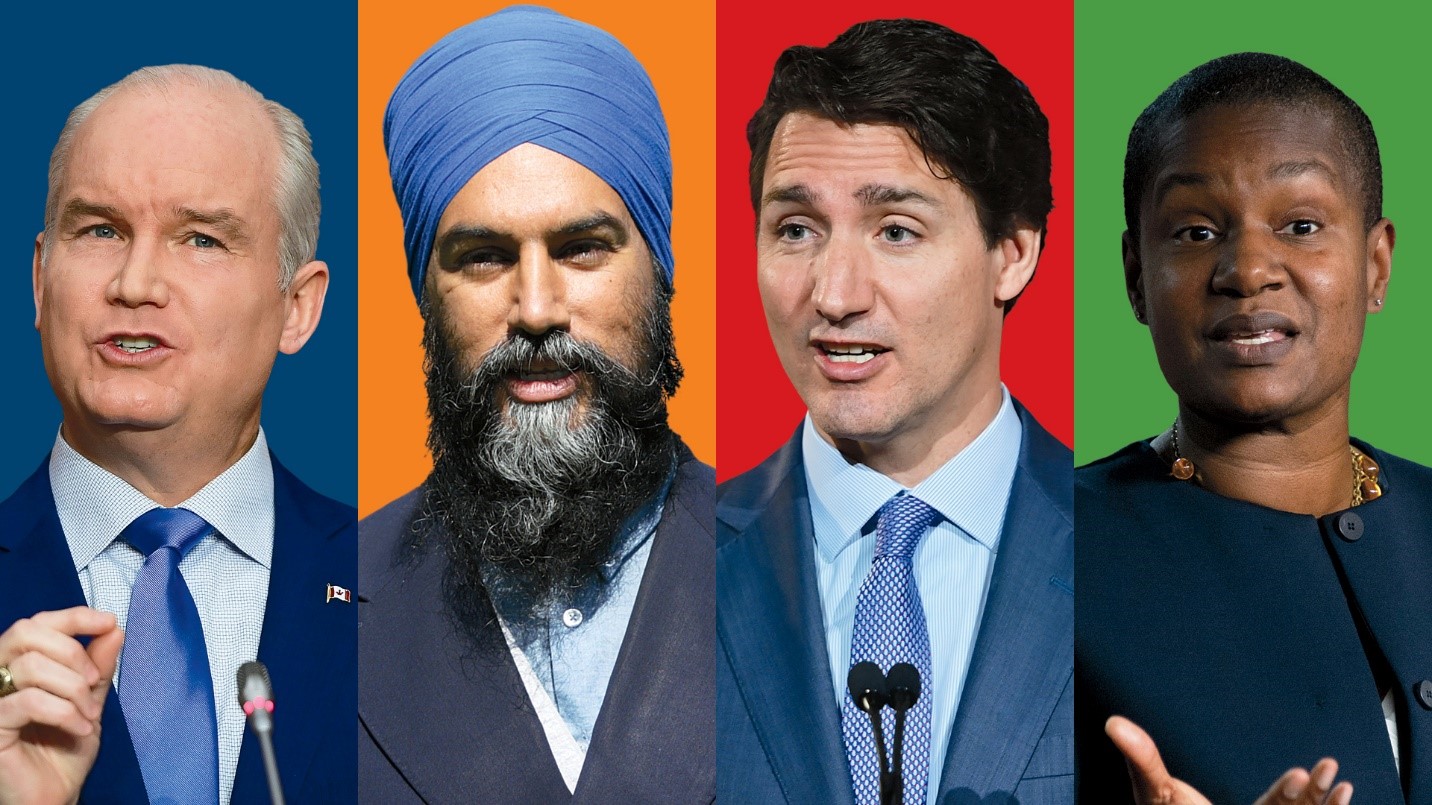 رهبران احزاب مختلف کانادا