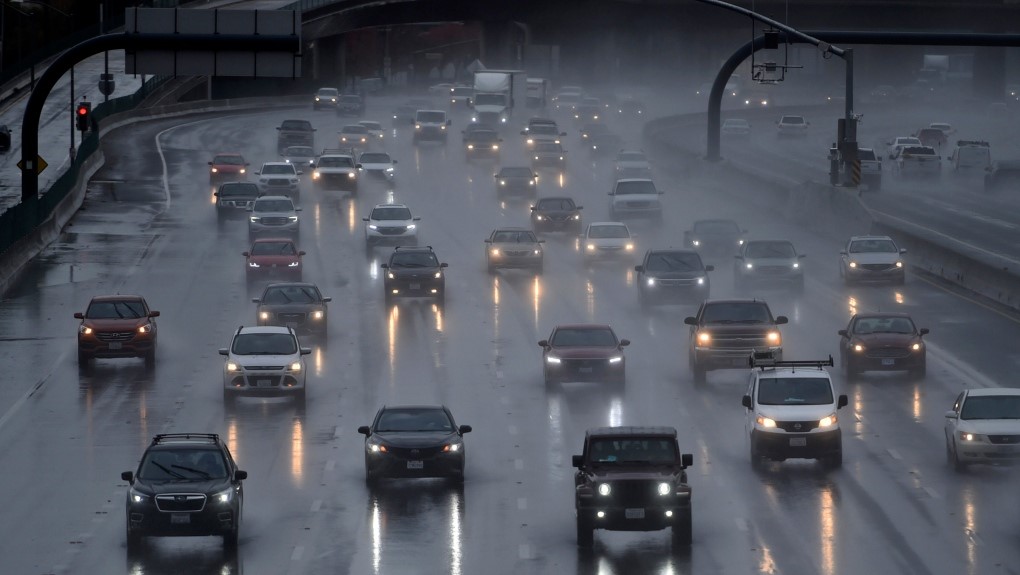 ترافیک حاصل از بارش شدید باران